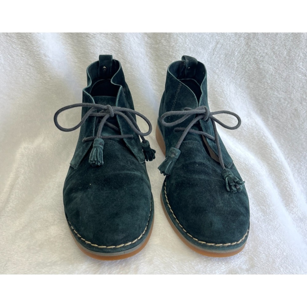 Hush Puppies Cyra Catelyn Suede Tassel Chukka Boots Women's 9 Black HWR5490